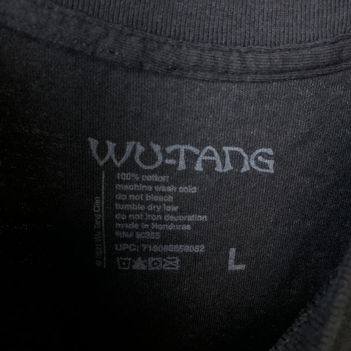WU-TANG CLAN Rap T-shirt, Men's L size cotton black type Vintage Second Hand