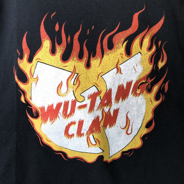 WU-TANG CLAN Rap T-shirt, Men's L size cotton black type Vintage Second Hand