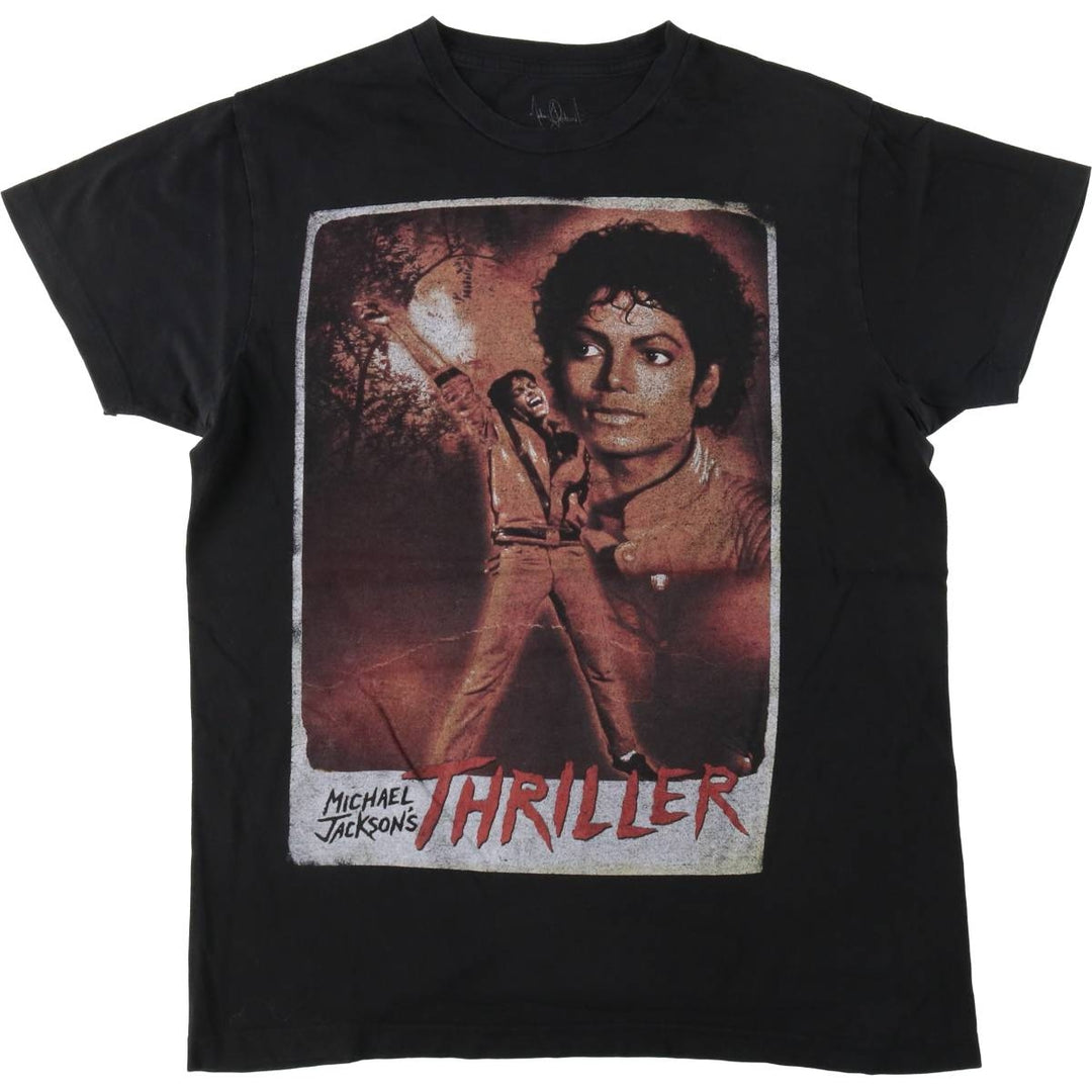 MICHAEL JACKSON Michael Jackson band T-shirt, men's size M cotton black type Vintage Second Hand
