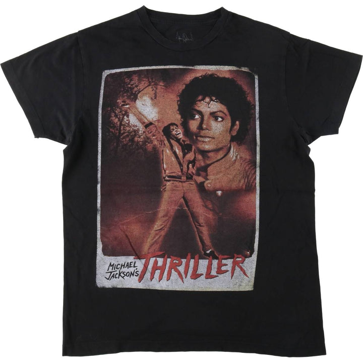 MICHAEL JACKSON Michael Jackson band T-shirt, men's size M cotton black type Vintage Second Hand