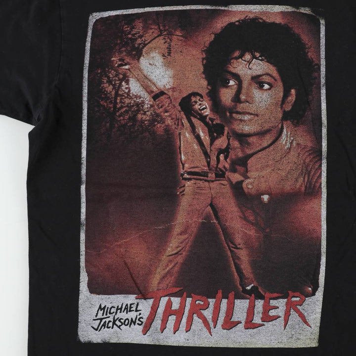 MICHAEL JACKSON Michael Jackson band T-shirt, men's size M cotton black type Vintage Second Hand