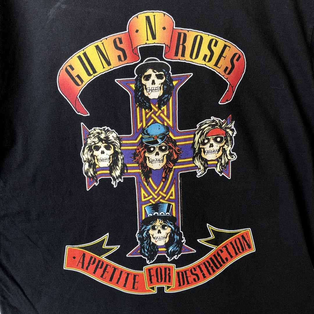 PORT & COMPANY Guns N' Roses Band T-Shirt (Men's Size M) cotton black type Vintage Second Hand