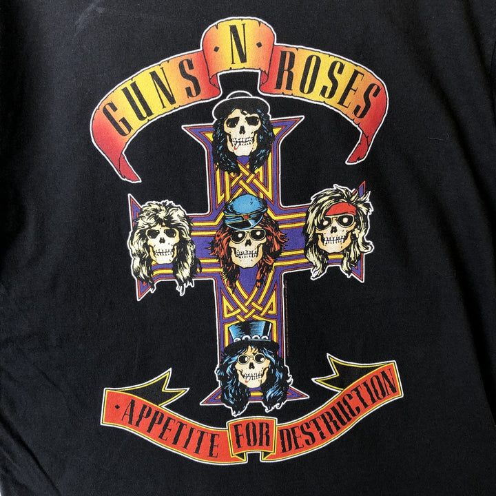 PORT & COMPANY Guns N' Roses Band T-Shirt (Men's Size M) cotton black type Vintage Second Hand