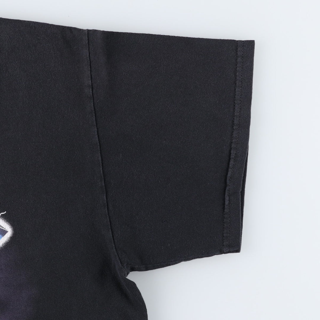 METALLICA Metallica Band T-shirt Band T Men's L size unclear black type Vintage Second Hand