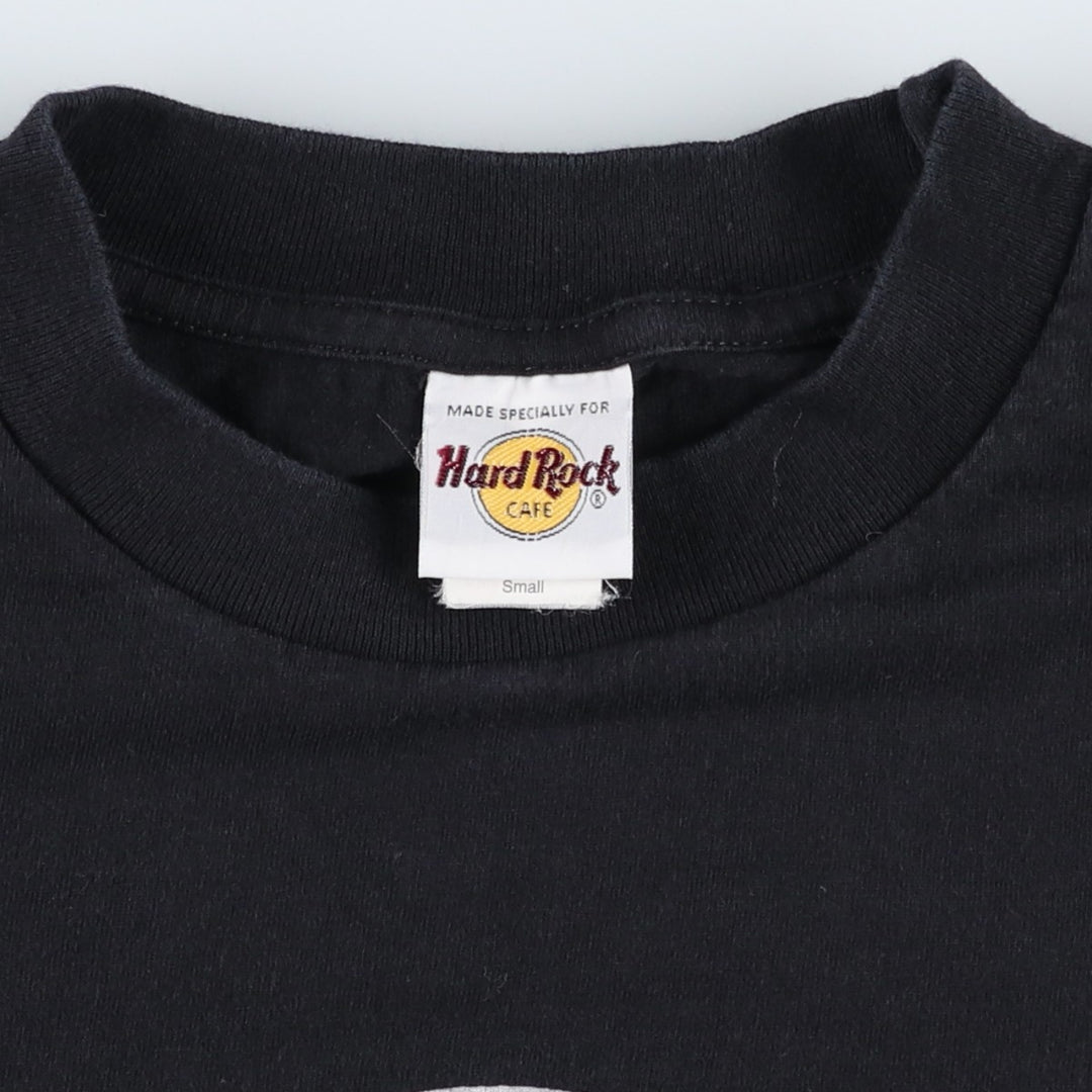 90'S Hard Rock Cafe advertising t-shirt, men's size S equivalent, vintage. cotton black type Vintage Second Hand