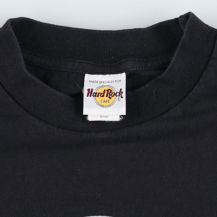90'S Hard Rock Cafe advertising t-shirt, men's size S equivalent, vintage. cotton black type Vintage Second Hand