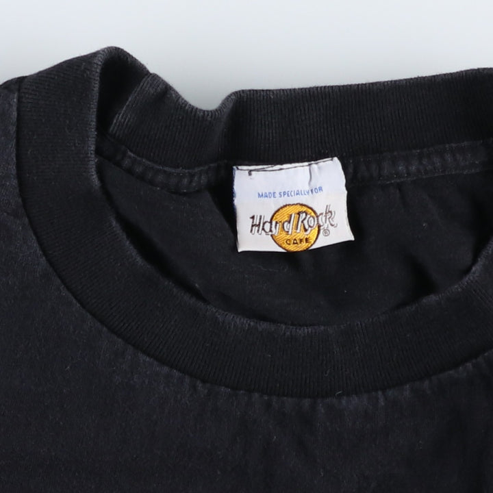 HARD ROCK CAFE Hard Rock Cafe Advertising T-shirt Men's XXL cotton black type Vintage Second Hand