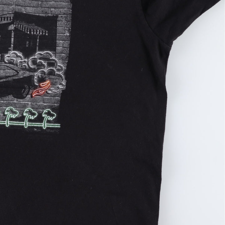 IN-N-OUT BURGER In-N-Out Burger Advertising T-shirt Made in USA Men's XL size cotton black type Vintage Second Hand