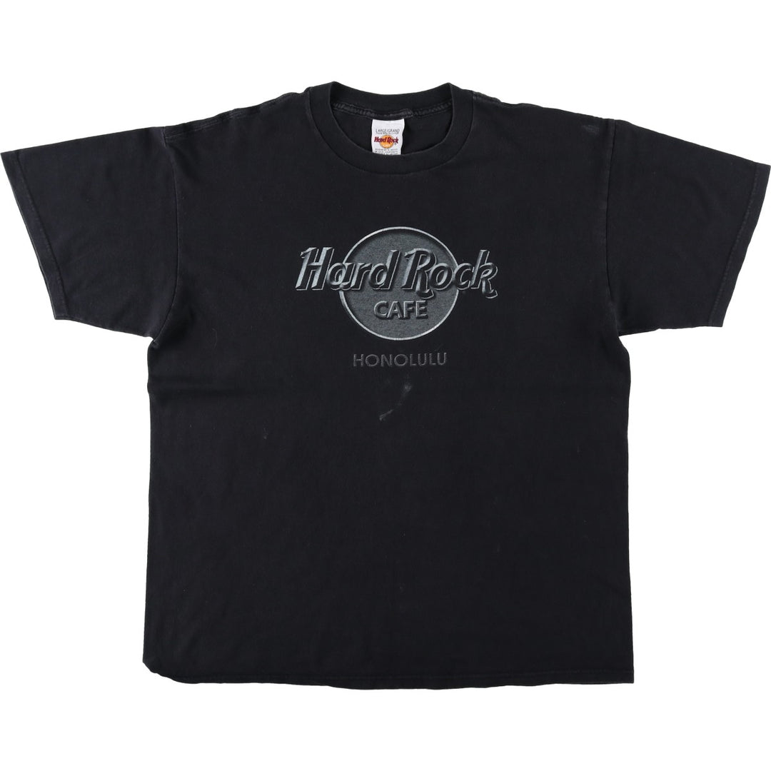 HARD ROCK CAFE Hard Rock Cafe Advertising T-shirt Men's L size cotton black type Vintage Second Hand