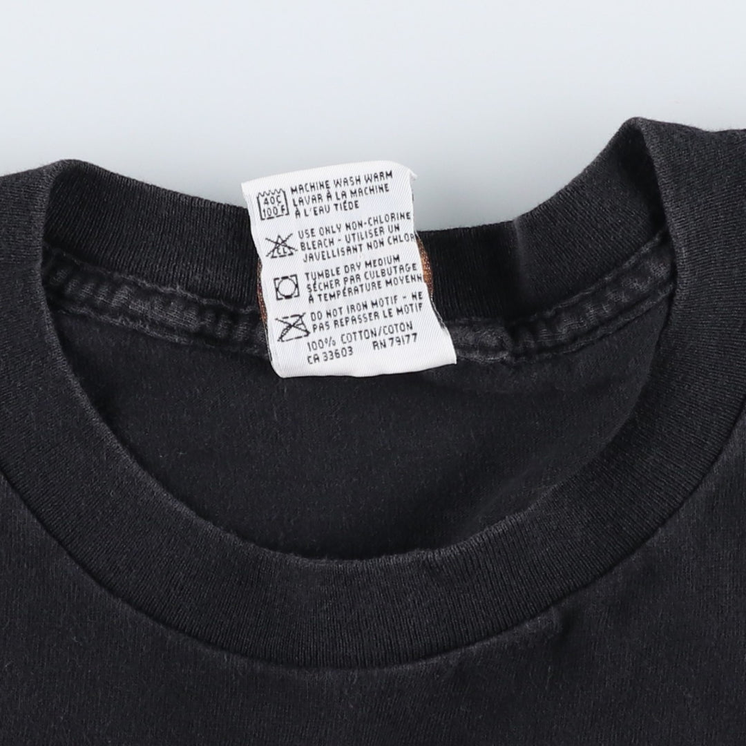 HARD ROCK CAFE Hard Rock Cafe Advertising T-shirt Men's L size cotton black type Vintage Second Hand