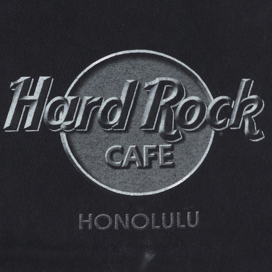 HARD ROCK CAFE Hard Rock Cafe Advertising T-shirt Men's L size cotton black type Vintage Second Hand