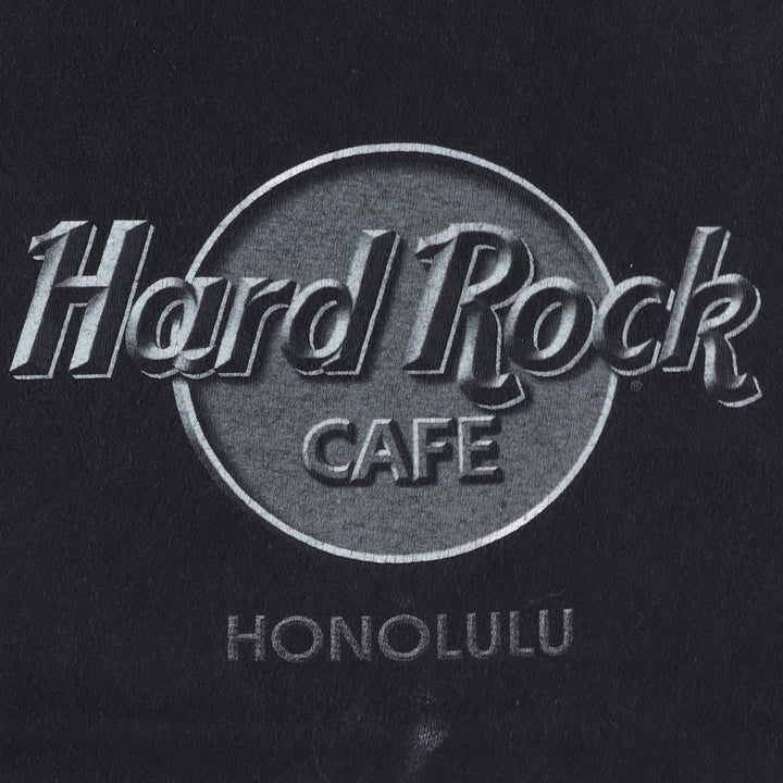 HARD ROCK CAFE Hard Rock Cafe Advertising T-shirt Men's L size cotton black type Vintage Second Hand