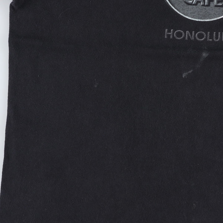 HARD ROCK CAFE Hard Rock Cafe Advertising T-shirt Men's L size cotton black type Vintage Second Hand