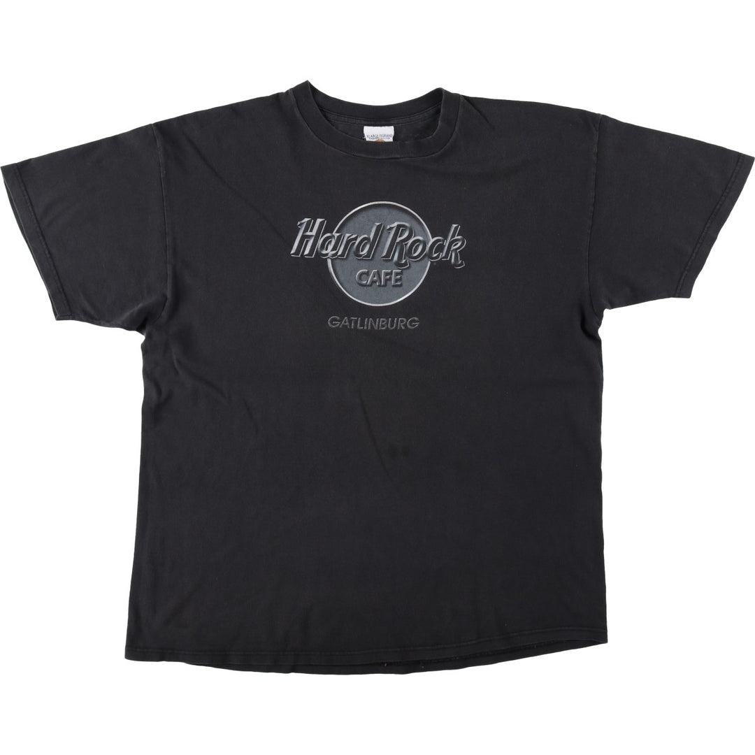 HARD ROCK CAFE Hard Rock Cafe Advertising T-shirt Men's XL size cotton black type Vintage Second Hand