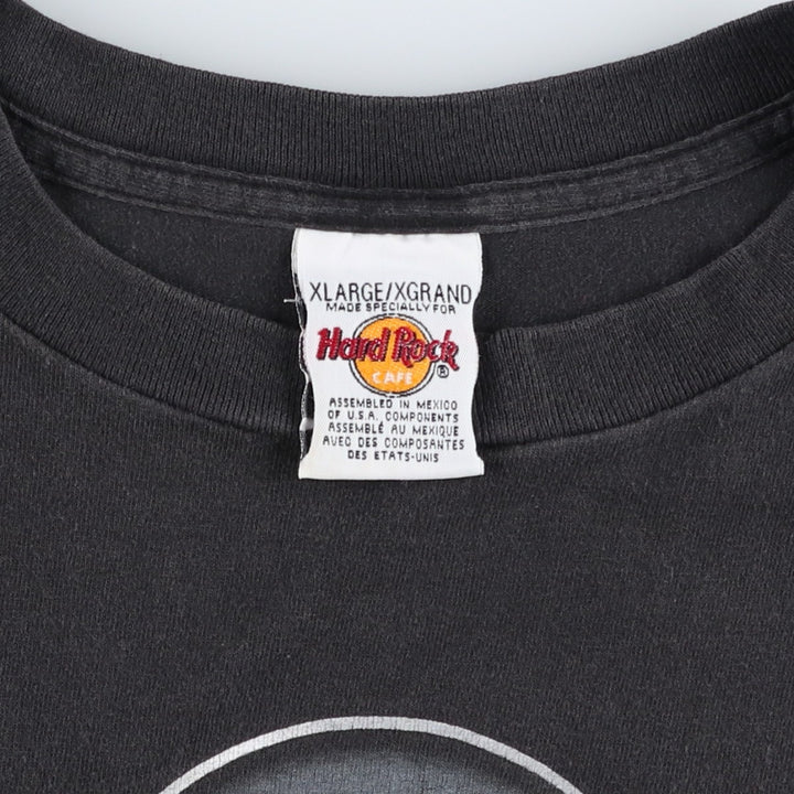 HARD ROCK CAFE Hard Rock Cafe Advertising T-shirt Men's XL size cotton black type Vintage Second Hand
