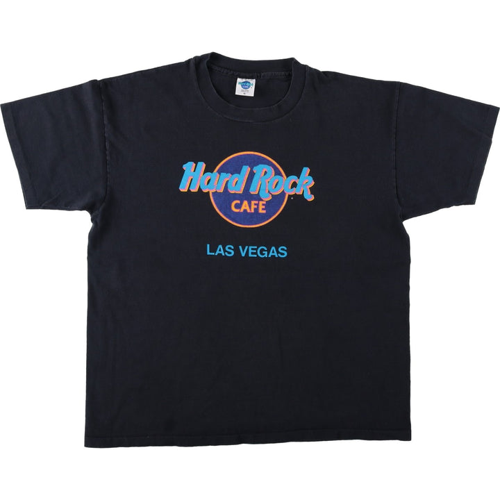 90'S HARD ROCK CAFE Hard Rock Cafe Advertising T-shirt Made in USA Men's XL Vintage cotton black type Vintage Second Hand