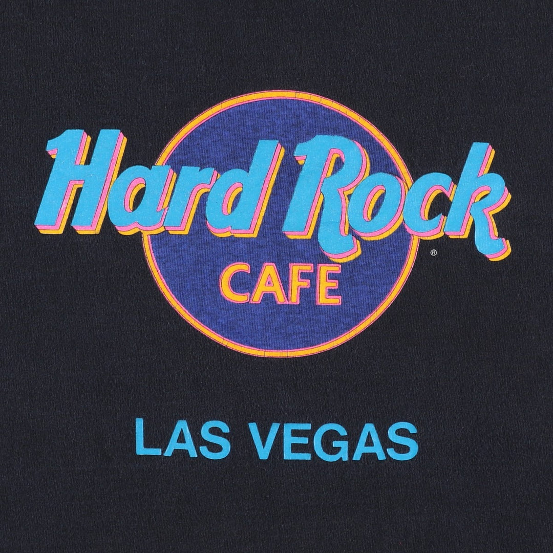 90'S HARD ROCK CAFE Hard Rock Cafe Advertising T-shirt Made in USA Men's XL Vintage cotton black type Vintage Second Hand