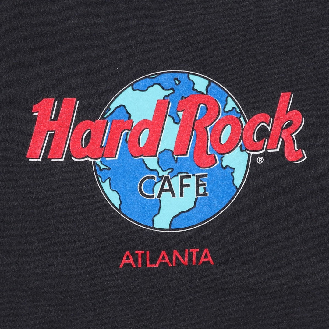90'S HARD ROCK CAFE Hard Rock Cafe Advertising T-shirt Made in USA Men's L Vintage cotton black type Vintage Second Hand