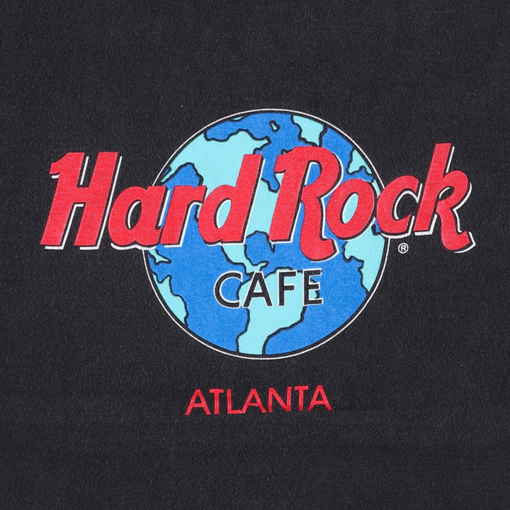 90'S HARD ROCK CAFE Hard Rock Cafe Advertising T-shirt Made in USA Men's L Vintage cotton black type Vintage Second Hand