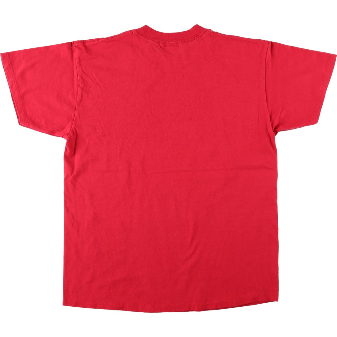 90'S PLANET HOLLYWOOD Advertising T-shirt, Made in USA, Men's L size, Vintage cotton red type Vintage Second Hand