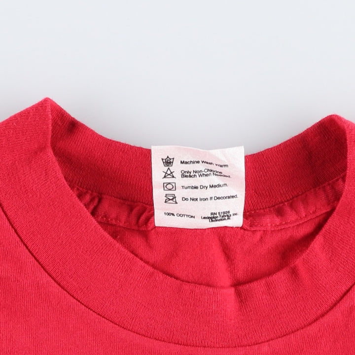 90'S PLANET HOLLYWOOD Advertising T-shirt, Made in USA, Men's L size, Vintage cotton red type Vintage Second Hand