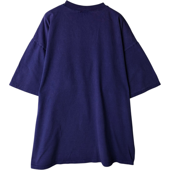 PLANET HOLLYWOOD Advertising T-shirt made in USA, men's XL size cotton navy blue type Vintage Second Hand