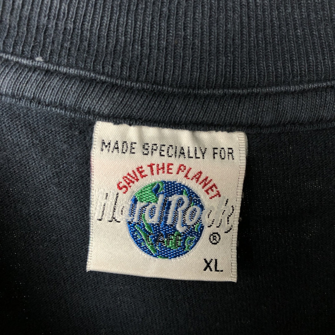 Vintage 90'S Hard Rock Cafe advertising t-shirt, men's size XL. cotton black type Vintage Second Hand