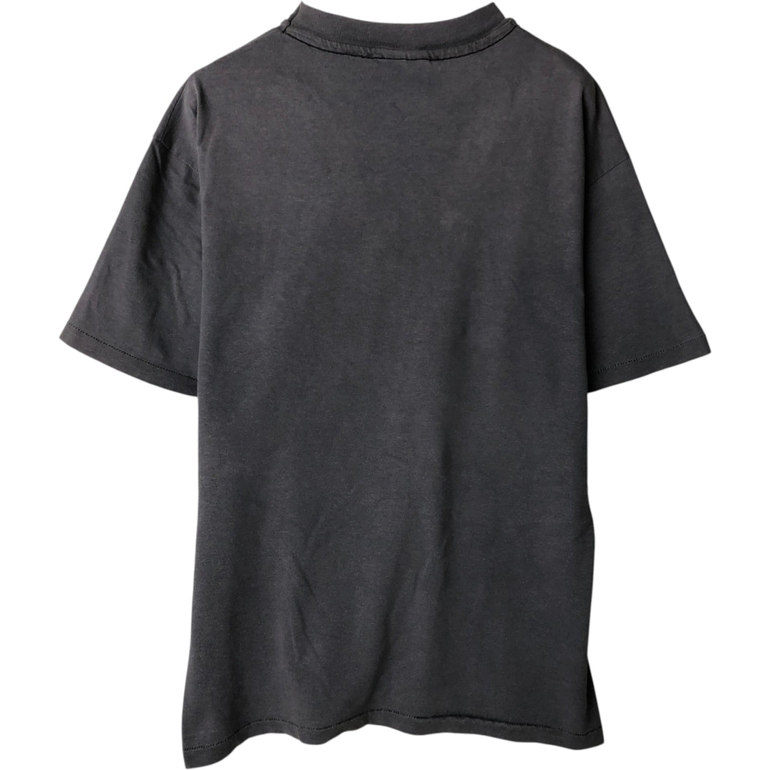 Vintage 1980'S Hanes HARD ROCK CAFE advertising T-shirt, Made in USA, Men's Size L cotton gray type Vintage Second Hand