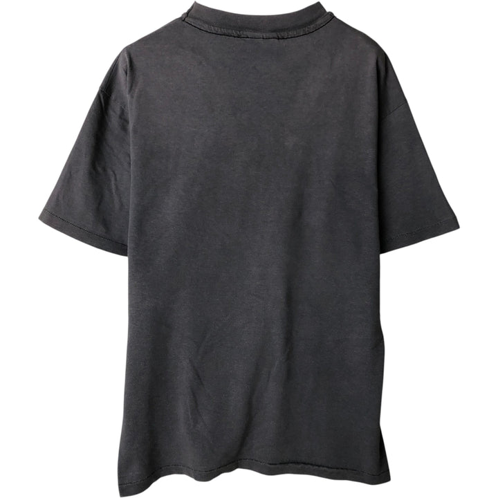 Vintage 1980'S Hanes HARD ROCK CAFE advertising T-shirt, Made in USA, Men's Size L cotton gray type Vintage Second Hand