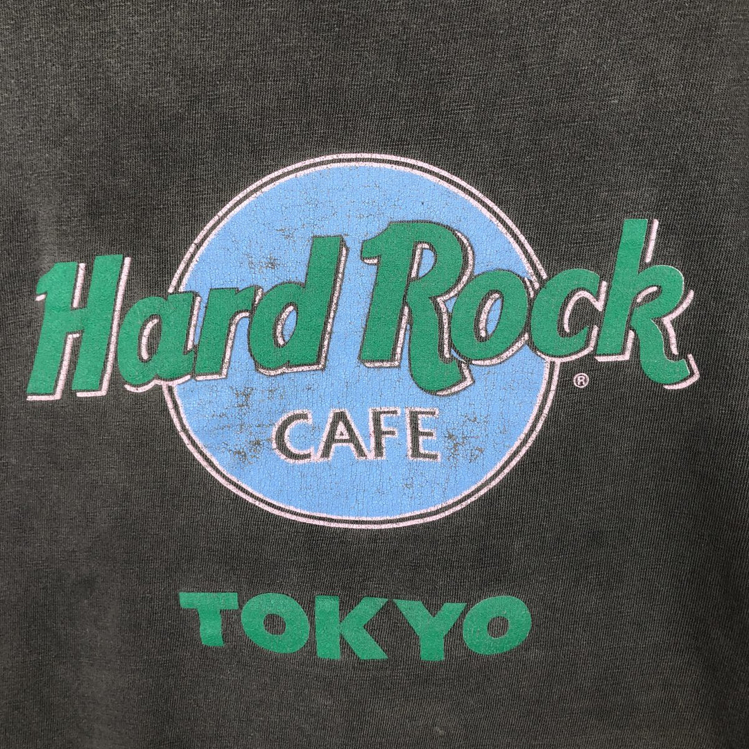 90'S HEY-T HARD ROCK CAFE Advertising T-Shirt, Made in USA, Men's XL equivalent, Vintage cotton Charcoal Vintage Second Hand