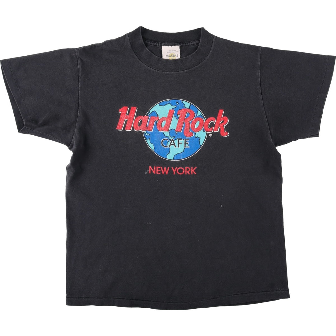 HARD ROCK CAFE Hard Rock Cafe Advertising T-Shirt, Made in USA, Men's Size M cotton black type Vintage Second Hand