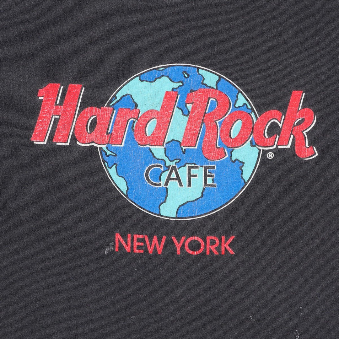 HARD ROCK CAFE Hard Rock Cafe Advertising T-Shirt, Made in USA, Men's Size M cotton black type Vintage Second Hand