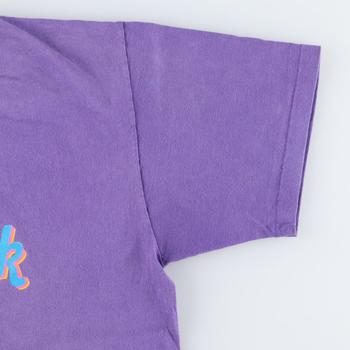 90'S HARD ROCK CAFE Hard Rock Cafe Advertising T-shirt Made in USA Men's L Vintage cotton purple type Vintage Second Hand