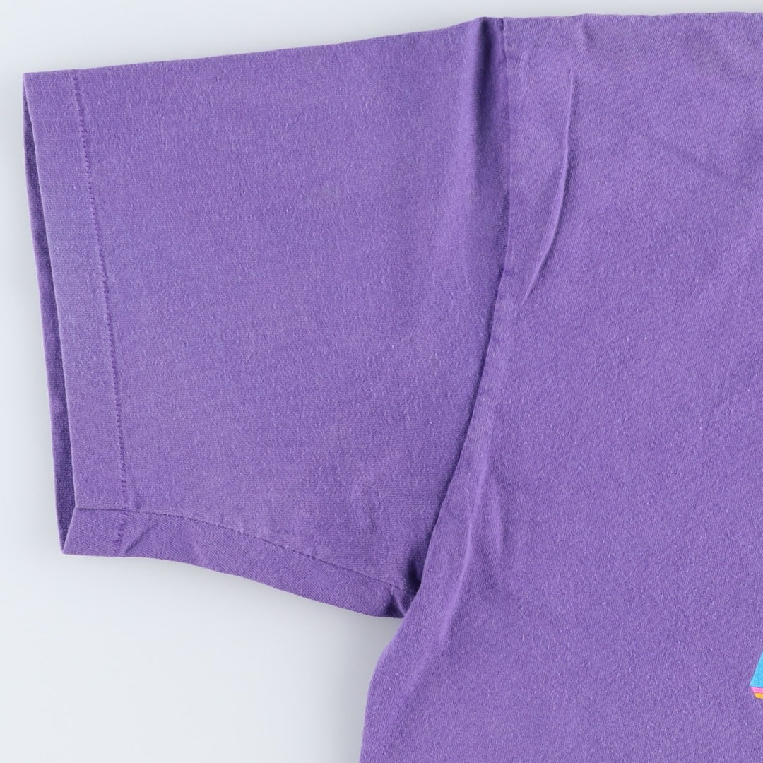 90'S HARD ROCK CAFE Hard Rock Cafe Advertising T-shirt Made in USA Men's L Vintage cotton purple type Vintage Second Hand