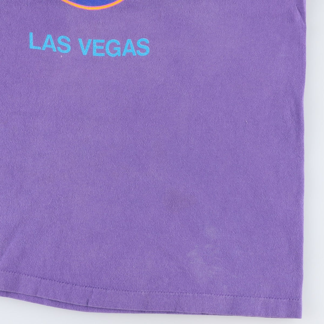 90'S HARD ROCK CAFE Hard Rock Cafe Advertising T-shirt Made in USA Men's L Vintage cotton purple type Vintage Second Hand