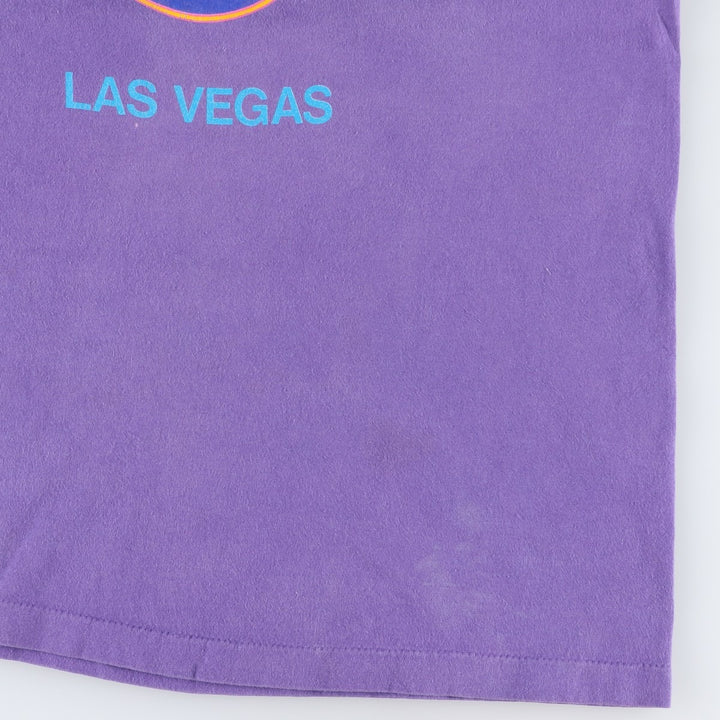 90'S HARD ROCK CAFE Hard Rock Cafe Advertising T-shirt Made in USA Men's L Vintage cotton purple type Vintage Second Hand