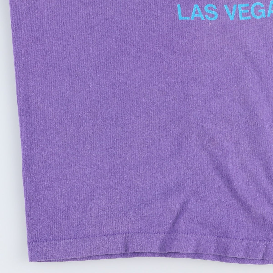 90'S HARD ROCK CAFE Hard Rock Cafe Advertising T-shirt Made in USA Men's L Vintage cotton purple type Vintage Second Hand