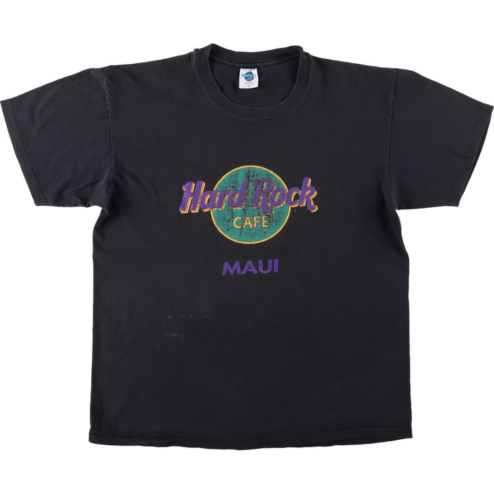 90'S HARD ROCK CAFE Hard Rock Cafe Advertising T-shirt Made in USA Men's XL Vintage cotton black type Vintage Second Hand