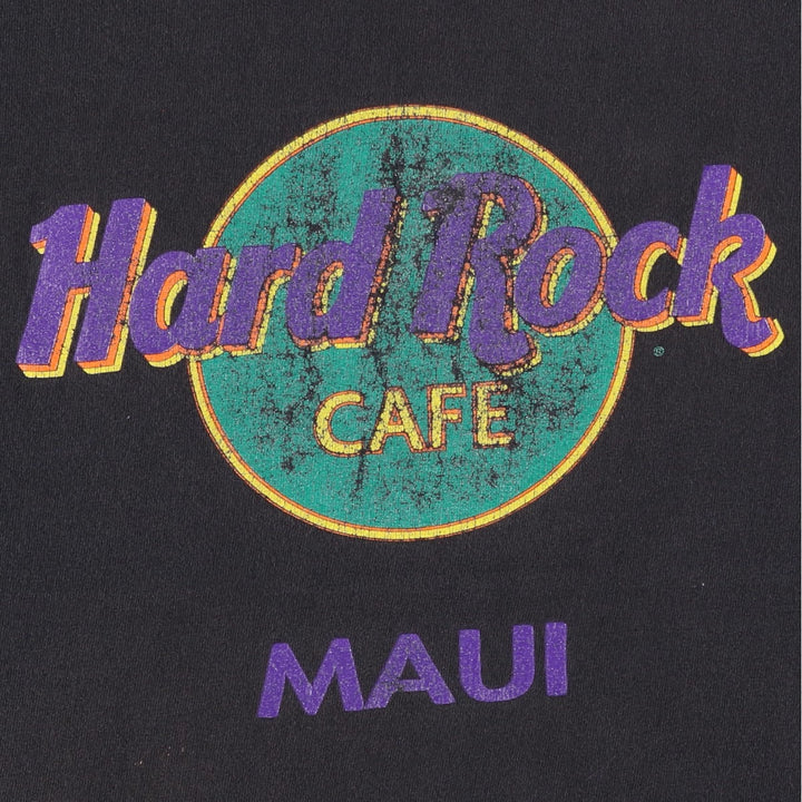 90'S HARD ROCK CAFE Hard Rock Cafe Advertising T-shirt Made in USA Men's XL Vintage cotton black type Vintage Second Hand