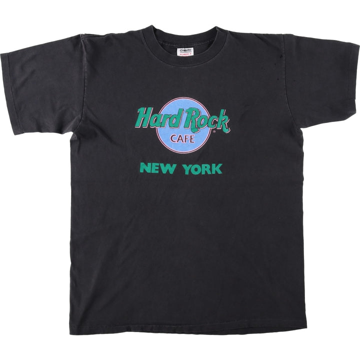 90'S ONITA POWER-T HARD ROCK CAFE Advertising T-Shirt, Made in USA, Men's XL equivalent, Vintage cotton black type Vintage Second Hand