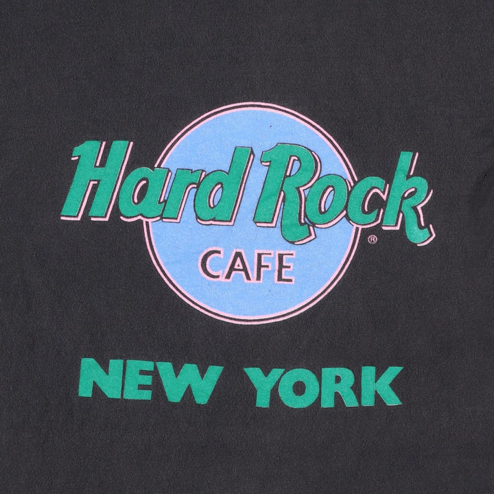 90'S ONITA POWER-T HARD ROCK CAFE Advertising T-Shirt, Made in USA, Men's XL equivalent, Vintage cotton black type Vintage Second Hand