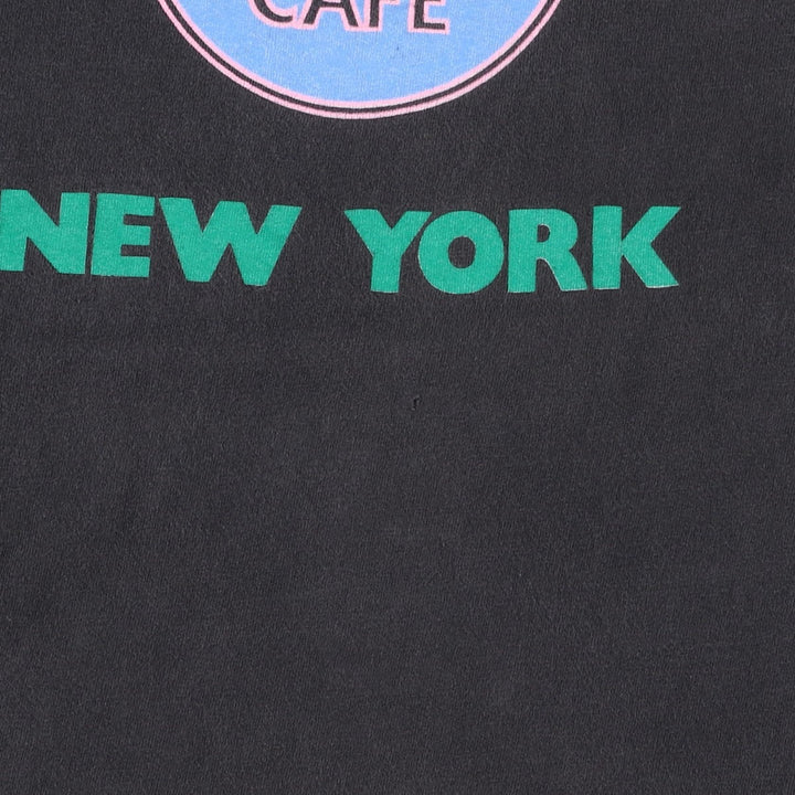 90'S ONITA POWER-T HARD ROCK CAFE Advertising T-Shirt, Made in USA, Men's XL equivalent, Vintage cotton black type Vintage Second Hand