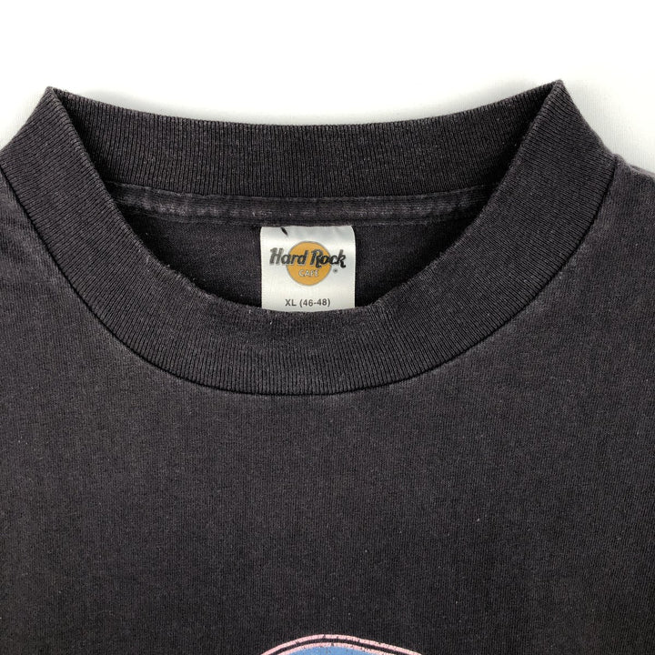 90'S HARD ROCK CAFE Hard Rock Cafe Advertising T-shirt Made in USA Men's XL Vintage cotton black type Vintage Second Hand