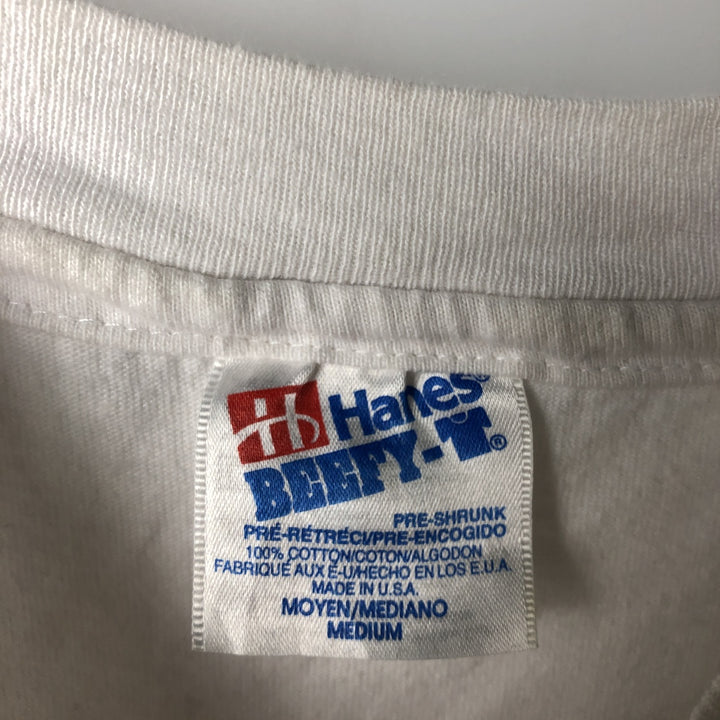 90'S Hanes Hard Rock Cafe Advertising T-Shirt, Made in USA, Men's Size M (approx.), Vintage cotton white type Vintage Second Hand