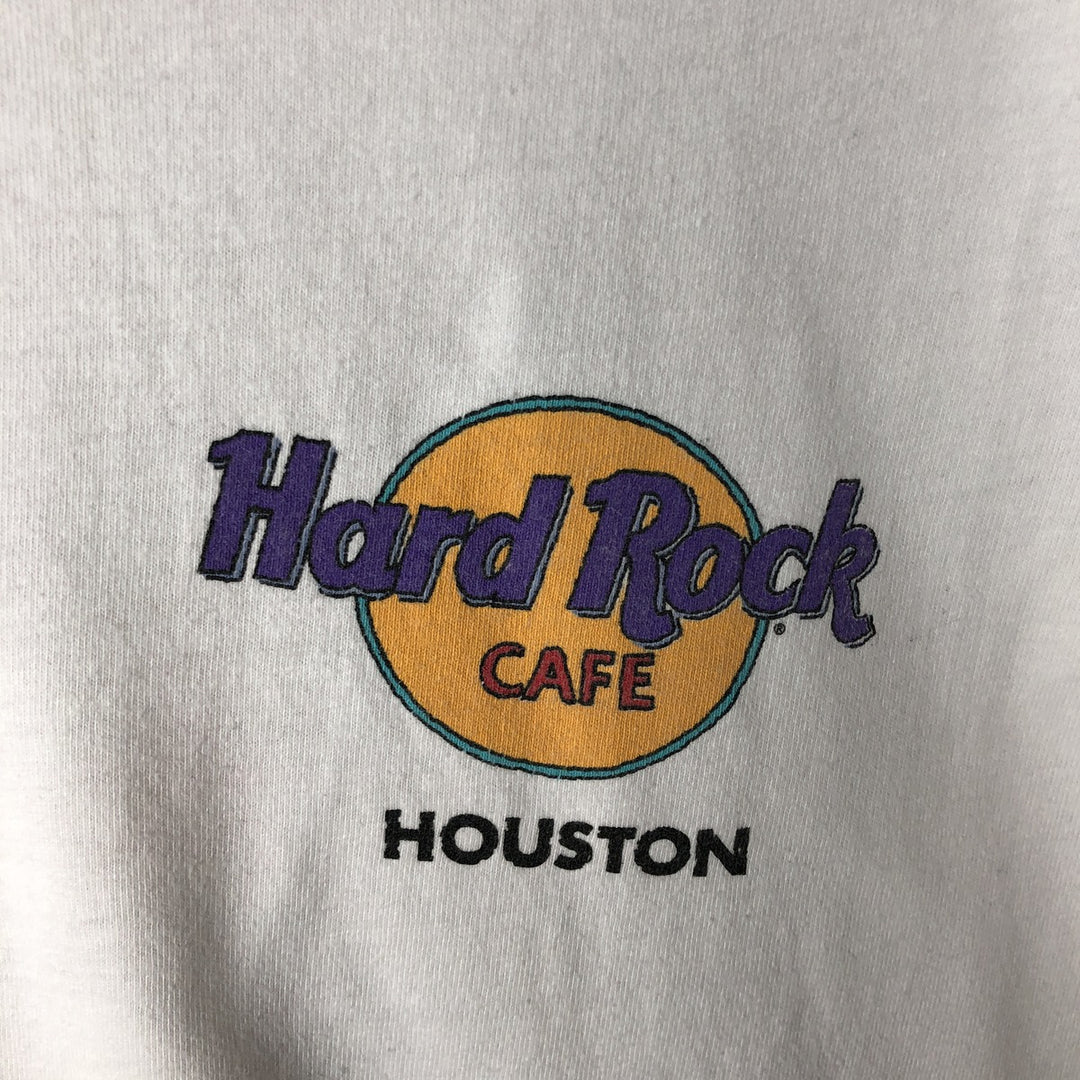 90'S Hanes Hard Rock Cafe Advertising T-Shirt, Made in USA, Men's Size M (approx.), Vintage cotton white type Vintage Second Hand