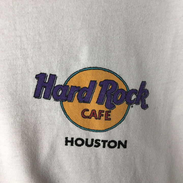 90'S Hanes Hard Rock Cafe Advertising T-Shirt, Made in USA, Men's Size M (approx.), Vintage cotton white type Vintage Second Hand