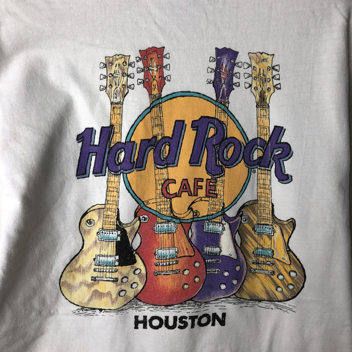 90'S Hanes Hard Rock Cafe Advertising T-Shirt, Made in USA, Men's Size M (approx.), Vintage cotton white type Vintage Second Hand