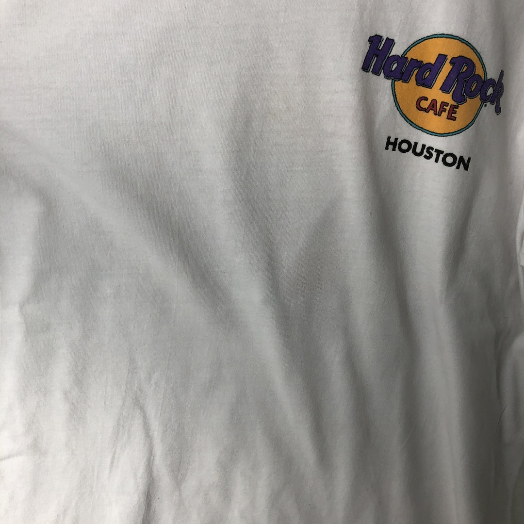 90'S Hanes Hard Rock Cafe Advertising T-Shirt, Made in USA, Men's Size M (approx.), Vintage cotton white type Vintage Second Hand