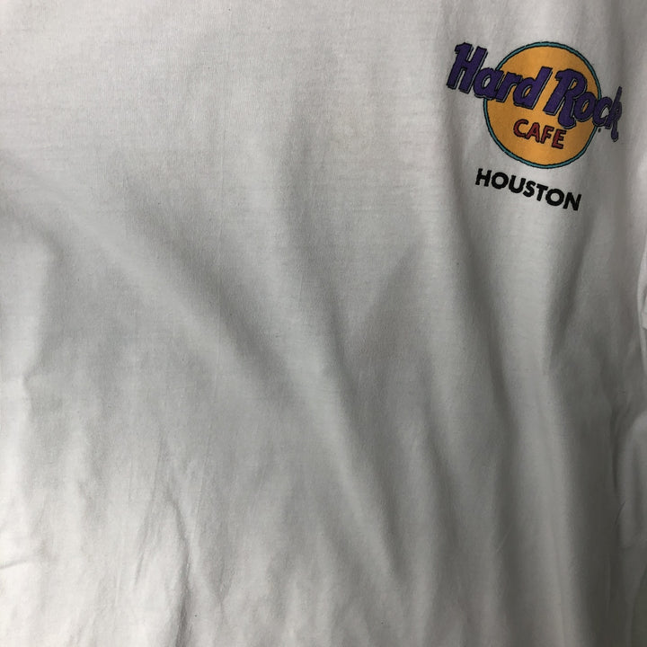 90'S Hanes Hard Rock Cafe Advertising T-Shirt, Made in USA, Men's Size M (approx.), Vintage cotton white type Vintage Second Hand