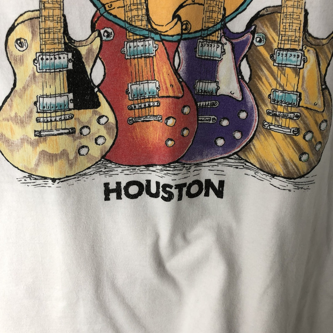 90'S Hanes Hard Rock Cafe Advertising T-Shirt, Made in USA, Men's Size M (approx.), Vintage cotton white type Vintage Second Hand